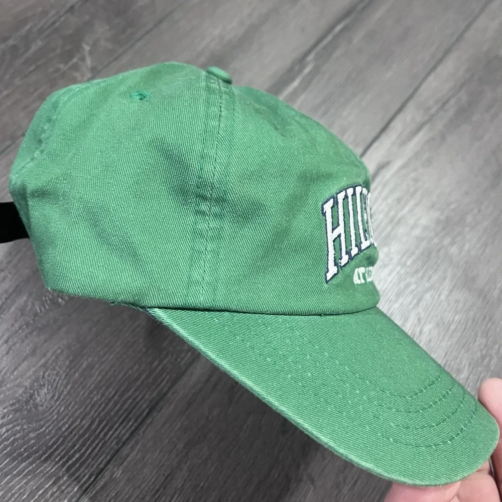 VTG 90s Tommy Hilfiger Athletic Hat Y2K Streetwear Flag Logo Green Preppy Hiphop